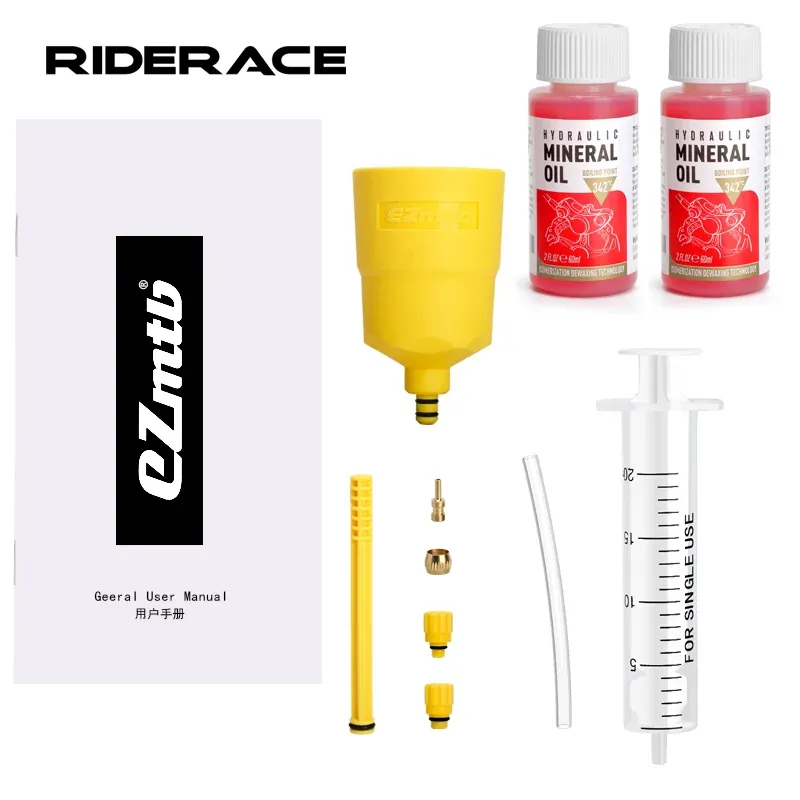 Fahrradbremse Mineralöl 60ML Fahrradbremsöl Entlüftungsset Werkzeug für Shimano hydraulische Scheibenbremse Entlüftungswerkzeug Radfahren Reparaturwerkzeuge