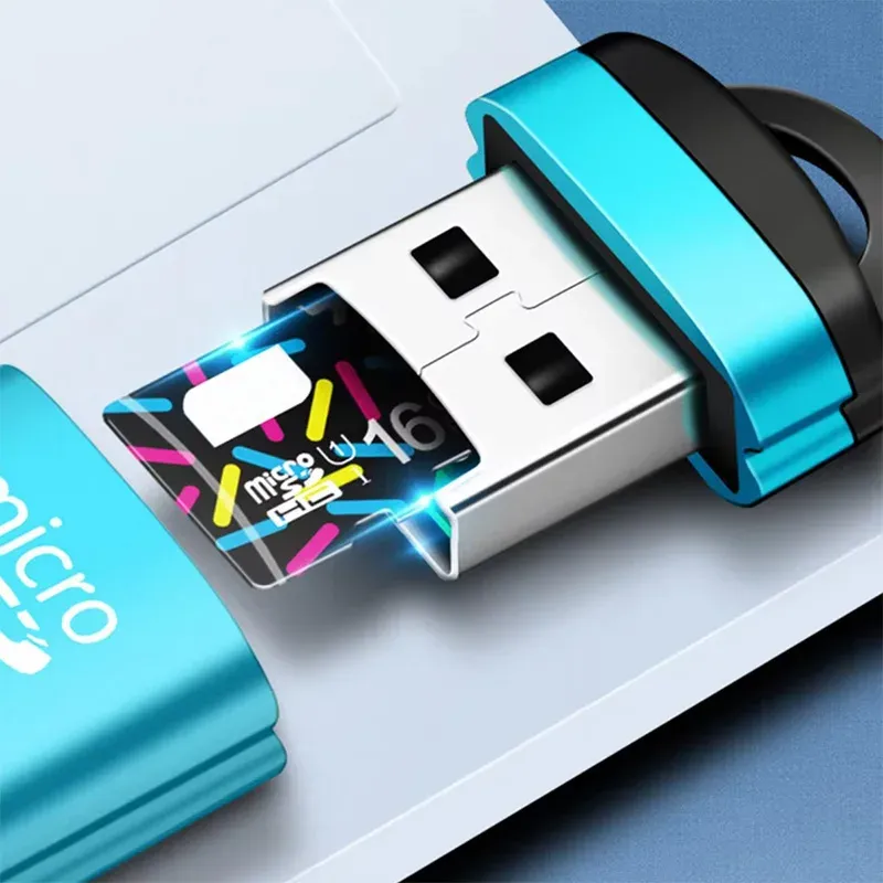 USB Micro SD Kartenleser Kette TF Karte Schriftsteller Mini Extend Speicher Dongle Auto Lautsprecher Adapter Computer Laptop Musik Spielen Konverter