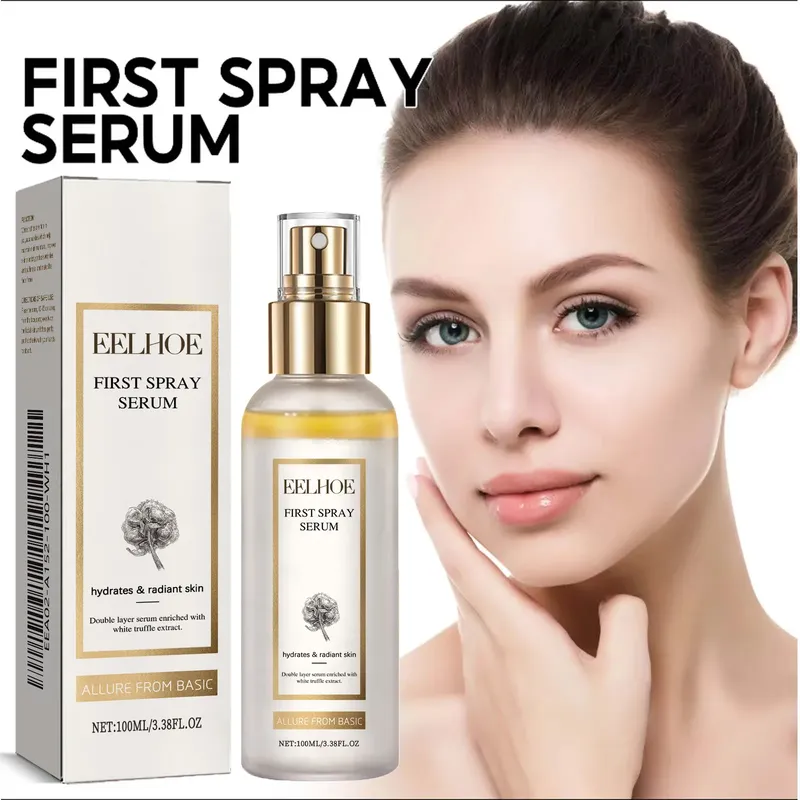 Gesichtsserum, weißes Trüffel-Feuchtigkeitsspray, Melanin-Korrektur, leuchtendes Serum, verblasst dunkle Flecken, verkleinert die Poren, aufhellende Hautpflege