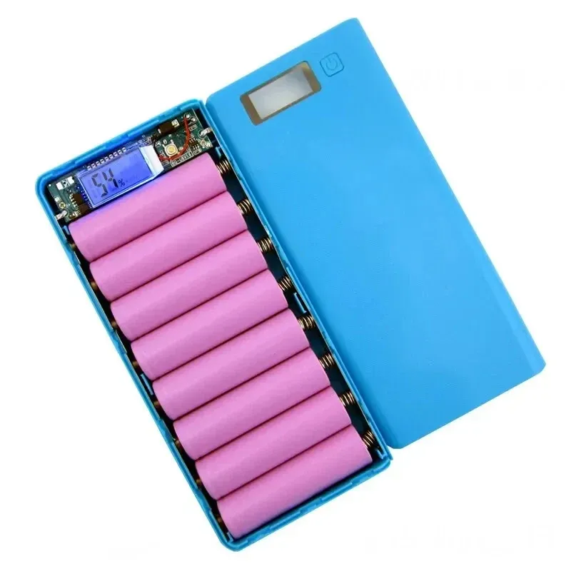 8*18650 Batterie Halter Dual USB Power Bank Batterie Box Handy Ladegerät DIY Shell Fall Lade Lagerung Fall Für Xiaomi
