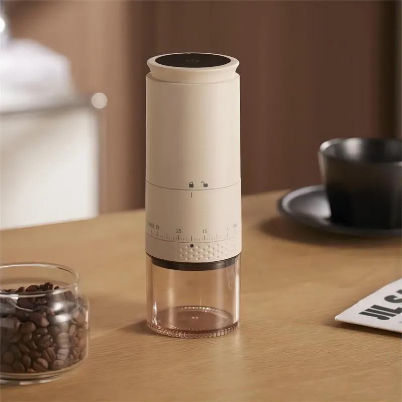 1500 mAh Elektrische Kaffeemühle Extern Einstellbar Typ-C Lade Kaffee Grat Mühle Bean Schleifen Maschine Kaffeemaschine