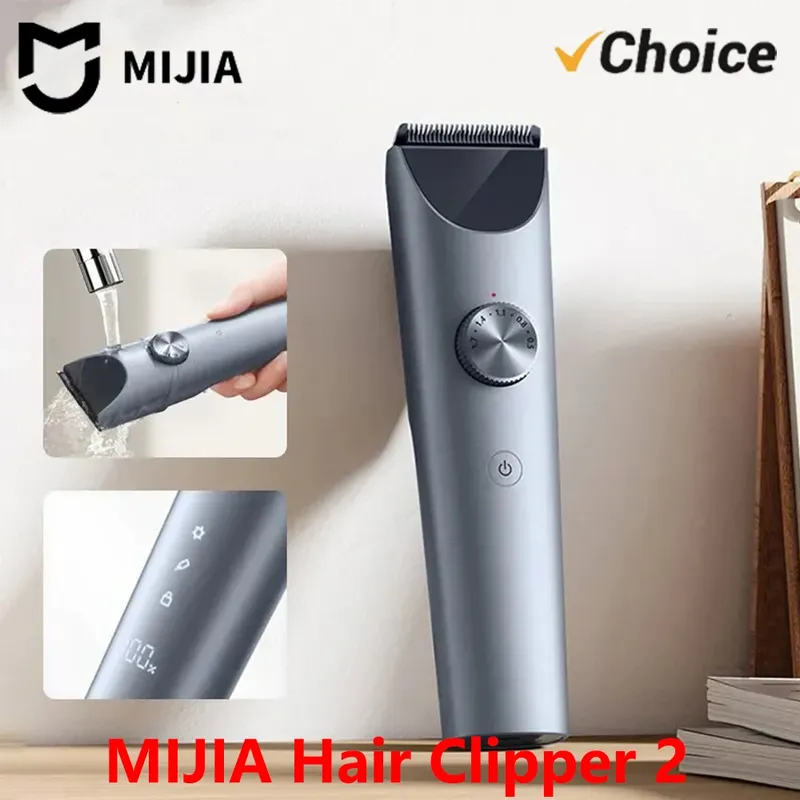NEUER MIJIA Haarschneider 2 Professioneller Barttrimmer IPX7 Wasserdichte Kabellose Haarschneidemaschine Mijia Clipper 2