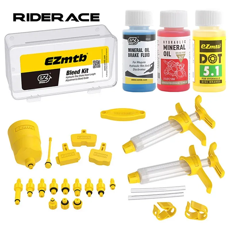Fahrradbremse Mineralöl 60ML Fahrrad hydraulische Scheibenbremse Öl Entlüftungsset für SHIMANO TEKTRO SRAM NUTT Serie Bremsreparaturwerkzeuge