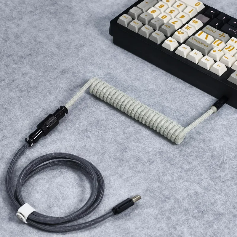 8K-Fliegerkabel, 59 Zoll, USB A auf Typ C, unterstützt 8K-Rücklaufrate, USB-A Typ C für magnetische Schalter, mechanische Tastatur, DIY-Kit