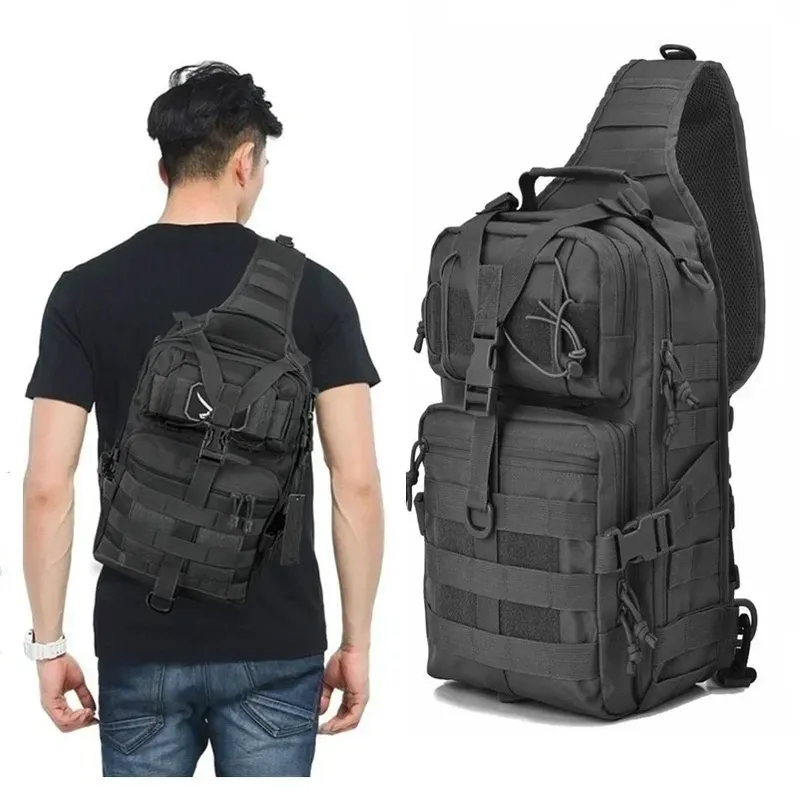 Taktischer Assault Pack Sling-Rucksack, wasserdicht, EDC-Rucksack, Tasche für Outdoor, Wandern, Camping, Jagd, Trekking, Reisen