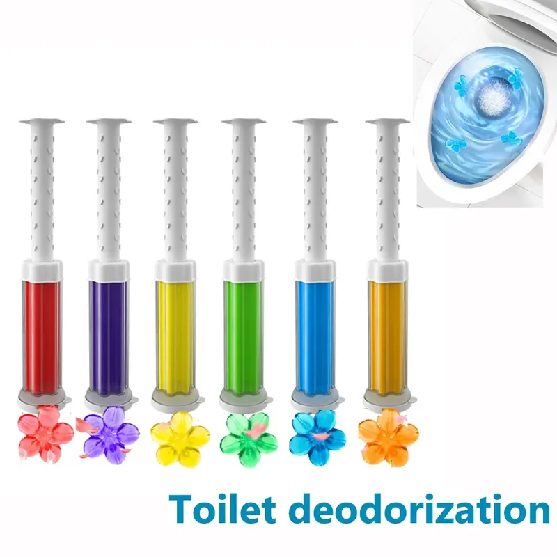 5 teile/satz Blume Aromatische Wc Reiniger Gel Deodorant Lufterfrischer Nadel Waschmittel Badezimmer Closes Deodorant WC Reinigung
