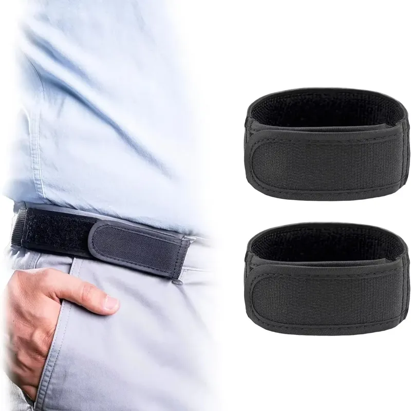 1/2 Stück Unisex-Gürtel ohne Schnalle mit verstellbarem, unsichtbarem elastischem Gürtel für den lässigen und vielseitigen Gebrauch, praktischer Klettverschlussgürtel