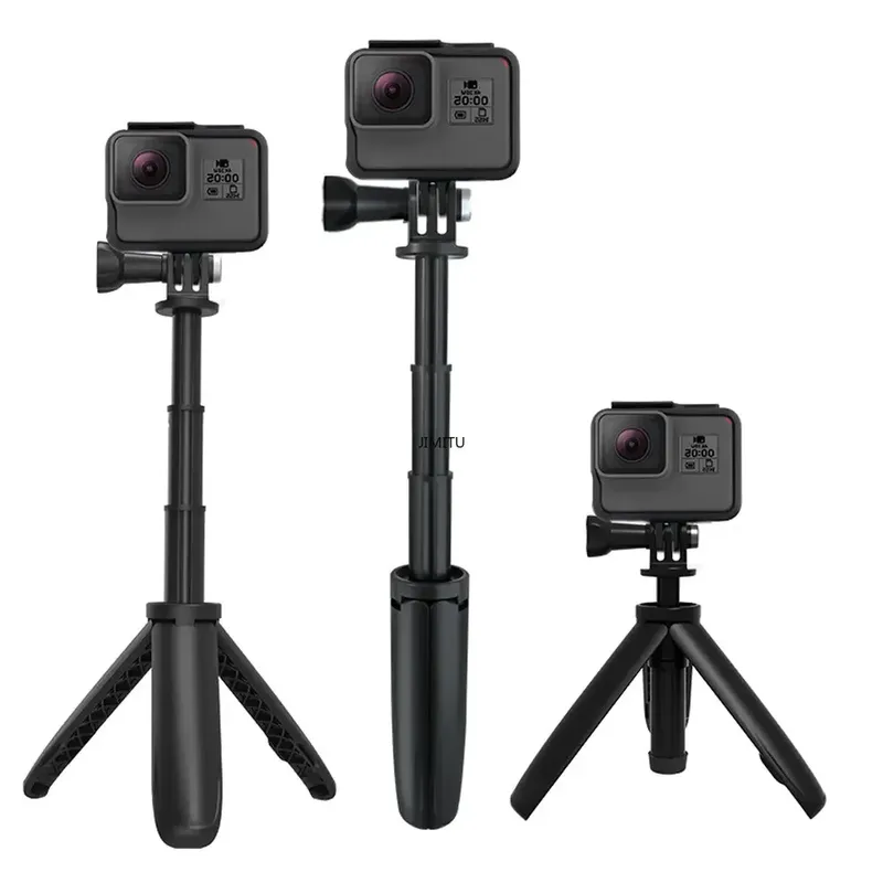 Für Gopro Vlog Stativ faltbares Stativ Mini tragbares Ein beins tativ für Go Pro Hero 11 10 8 7 schwarz Session Osmo Action Kamera Zubehör