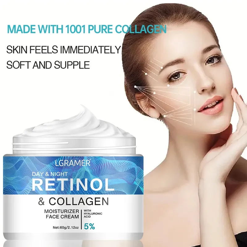 Retinol Straffende Gesichtscreme Lifting Hals Anti-Aging Falten entfernen Nacht Tagescreme Feuchtigkeitsspendendes Gesichtsserum Körperpflege