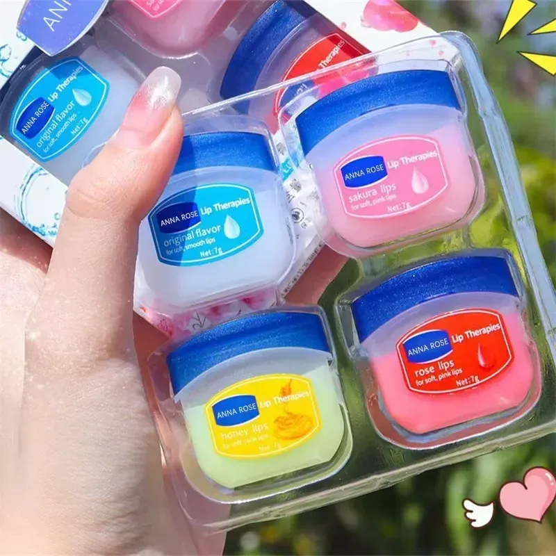 8/6/4PCS Lip Balm Feuchtigkeitsspendende Lippenstift Basis Feuchtigkeitscreme Make-Up Natürliche Pflanzliche Anti-Rissbildung Lippen pflege Erdöl Gelee Lip Balm