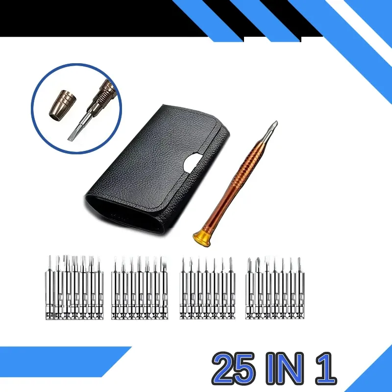 Präzisions-Schraubendreher-Set, 25-in-1, Kreuzschlitz-Torx-Schraubendreher-Bits, professionelle Reparatur, Handwerkzeuge für iPhone, PC, Kamera, Uhr