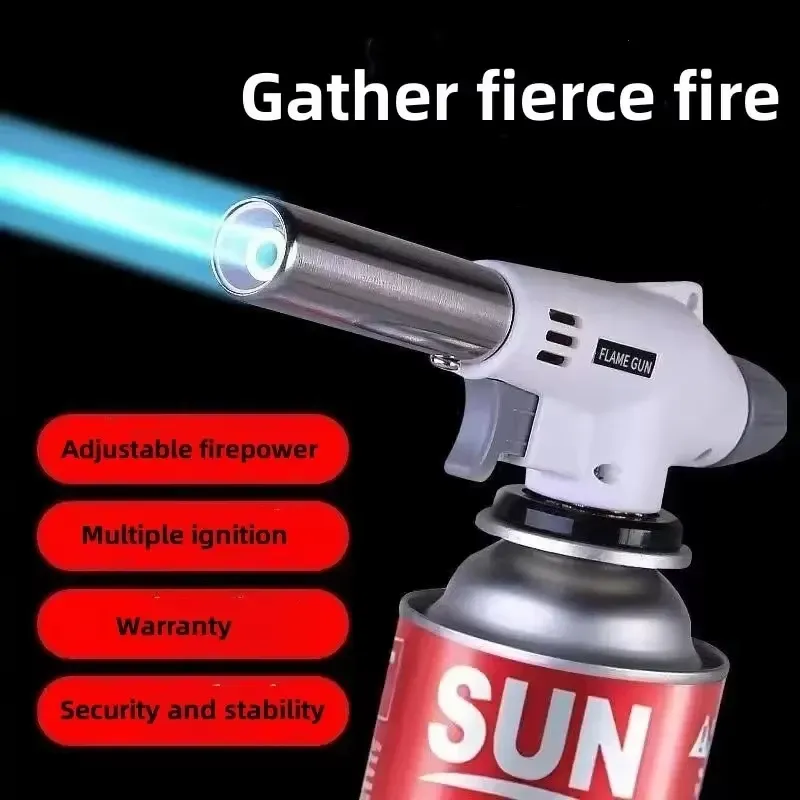 Outdoor-Butanbrenner, Flammen-Gasbrenner für Camping, Grill, Backen, Metall, Schweißen, Heizung, Feuerzeug, Flammenpistole zum Kochen