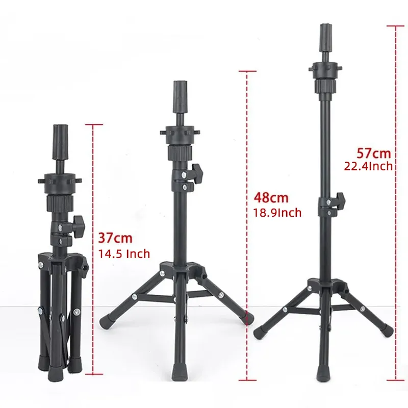 25/57/150 cm Perückenständer Stativ Mannequin Kopfständer für Mannequin Trainingskopfhalter Friseurklemme Stativständerhalter
