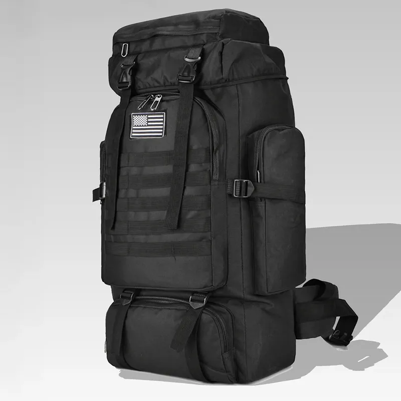80L/100L Bergsteigen Tasche Klettern Tasche Taktische Rucksäcke Große Rucksack Im Freien Wandern Camping Reisetaschen