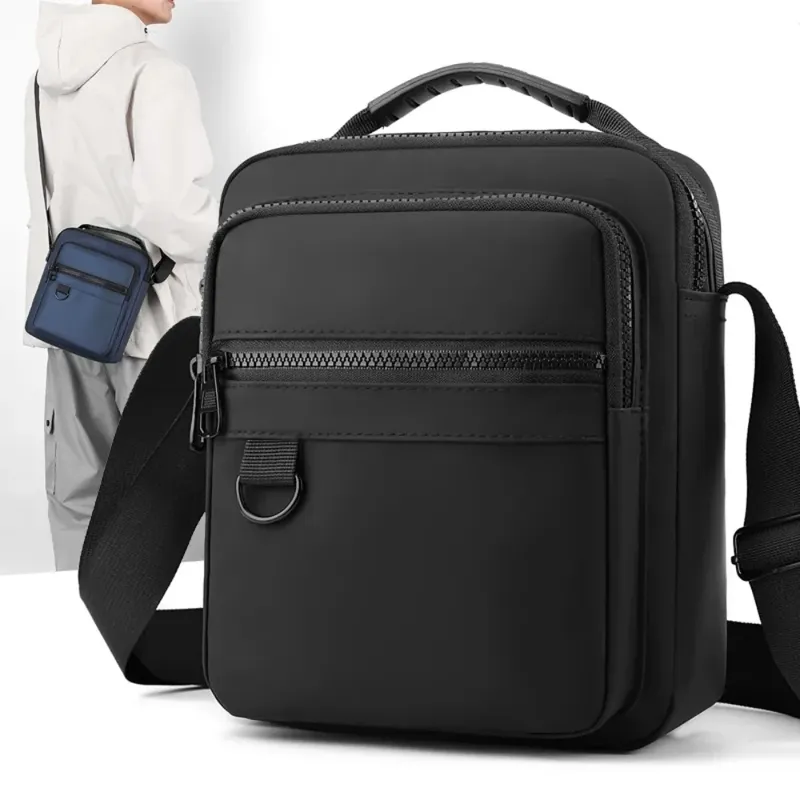 Messenger Sling Taschen für Männer Casual Oxford Kleine Zipper Umhängetasche Einfache Mini Umhängetasche Telefon Tasche Männliche Seite Schulter Tasche