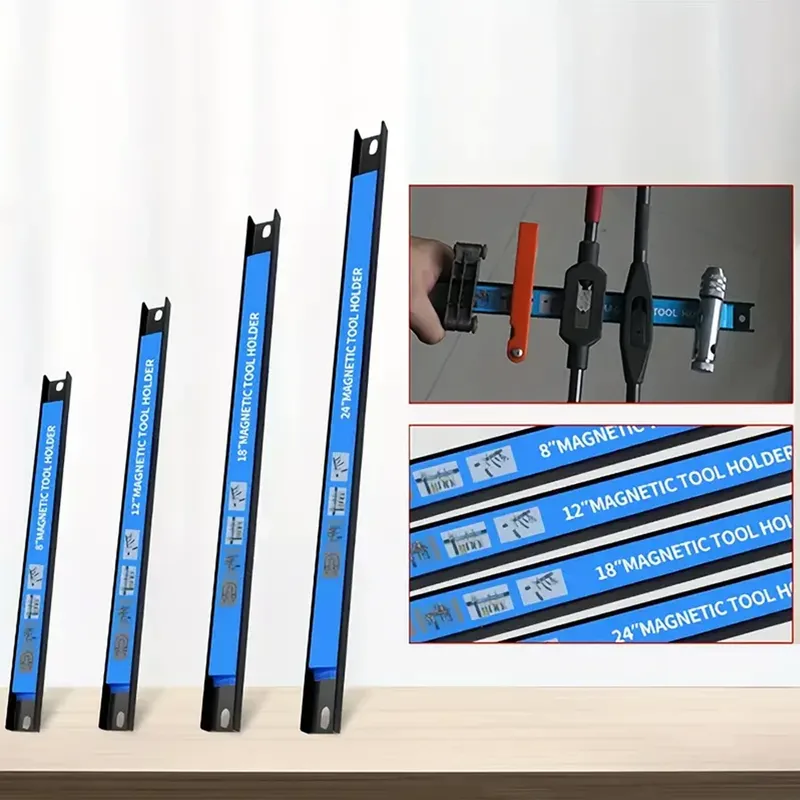 Steckdosen-Organizer, magnetischer Werkzeugstreifen, robuster Magnetstab-Halter, Werkzeug-Organizer, große Kapazität und starker magnetischer Werkzeughalter