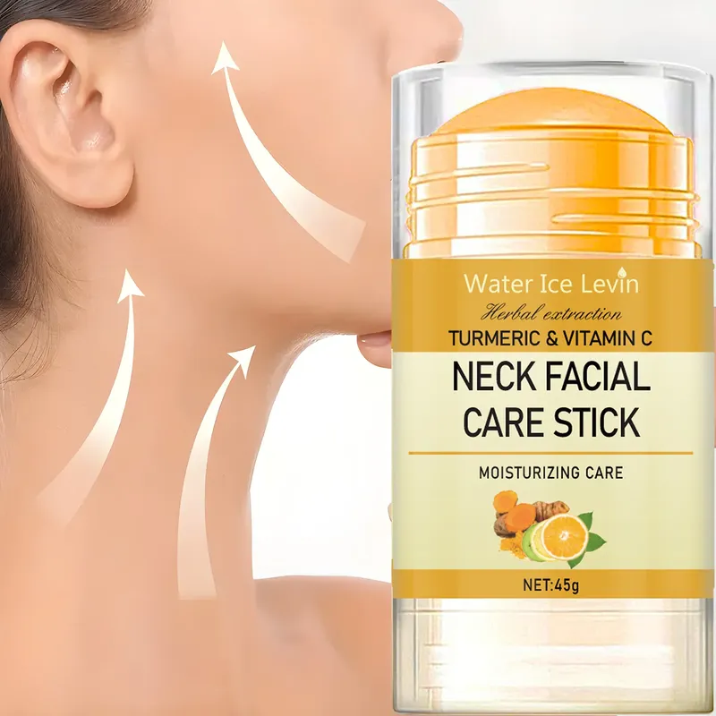 Kurkuma und Vitamin C Hals Gesichtspflege Faltenlinien Lifting Whitening Straffen Sie das Doppelkinn Anti-Age-Verjüngung Hautpflegeprodukt