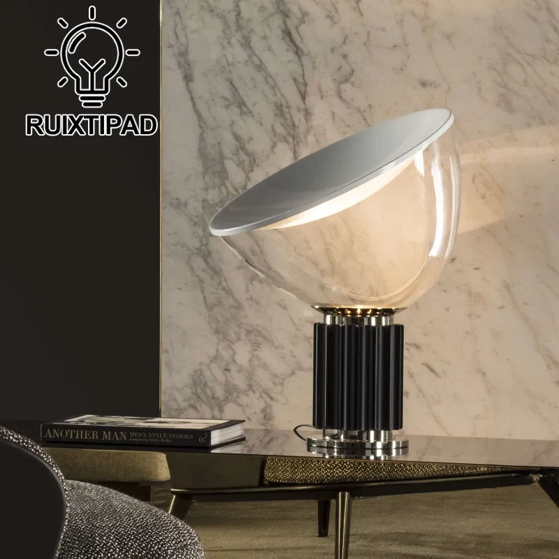 Italienische Taccia LED-Tischlampen für Schlafzimmer, Büro, verstellbare moderne Stehlampen, Wohnzimmer-Dekoration, Innenbeleuchtung