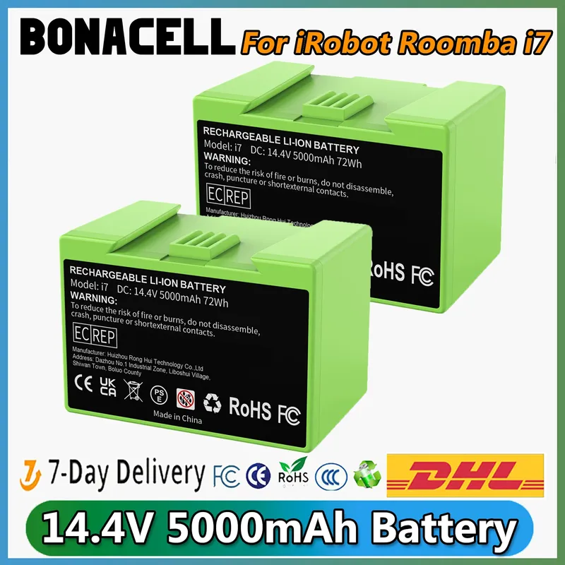 Für iRobot Roomba i7 Ersatz Batterie 5000 mAh 14,4 V Für i3 i4 i5 i6 i7 i8 J7 E5 Serie staubsauger Akku