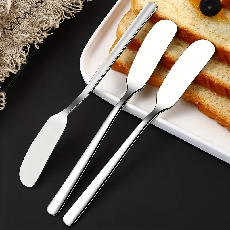 2-teilig, Buttermesser, Buttermesser aus Edelstahl, Käsespreizer, Küchenbutterschaufel, multifunktionale Butterschaufel