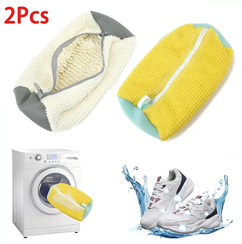 Waschen Schuhe Tasche Baumwolle Wäsche Schuhe Schutz Flauschige Fasern Polyester Freundliche Anti-Verformung Schuhe Kleidung Organizer