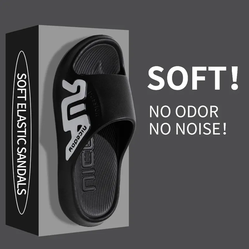Mode männer Hausschuhe Sommer Indoor Badezimmer Nicht-slip Wolke Einlegesohlen Sandalen Weiche Sohle Bequeme Freizeit Strand Homeshoes