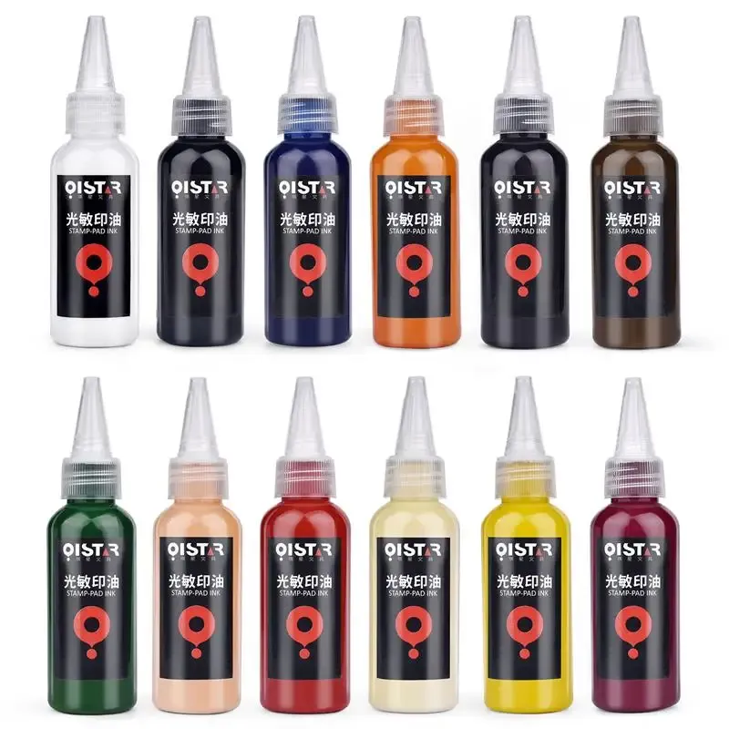 50 ml Stempelkissen Nachfülltinte Stempel Ölfärbung Lichtempfindliche Siegelstempeln Nachfülltinte Für Büro Schule Siegelzubehör - 3.41 EUR