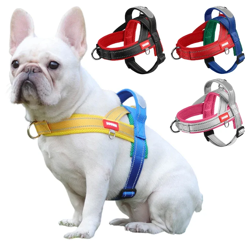 NEU Hundegeschirr Satteltyp Haustier Brustgurt für kleine, mittelgroße und große Hunde Geschirre Welpenhalsband Outdoor Walking Hundebedarf