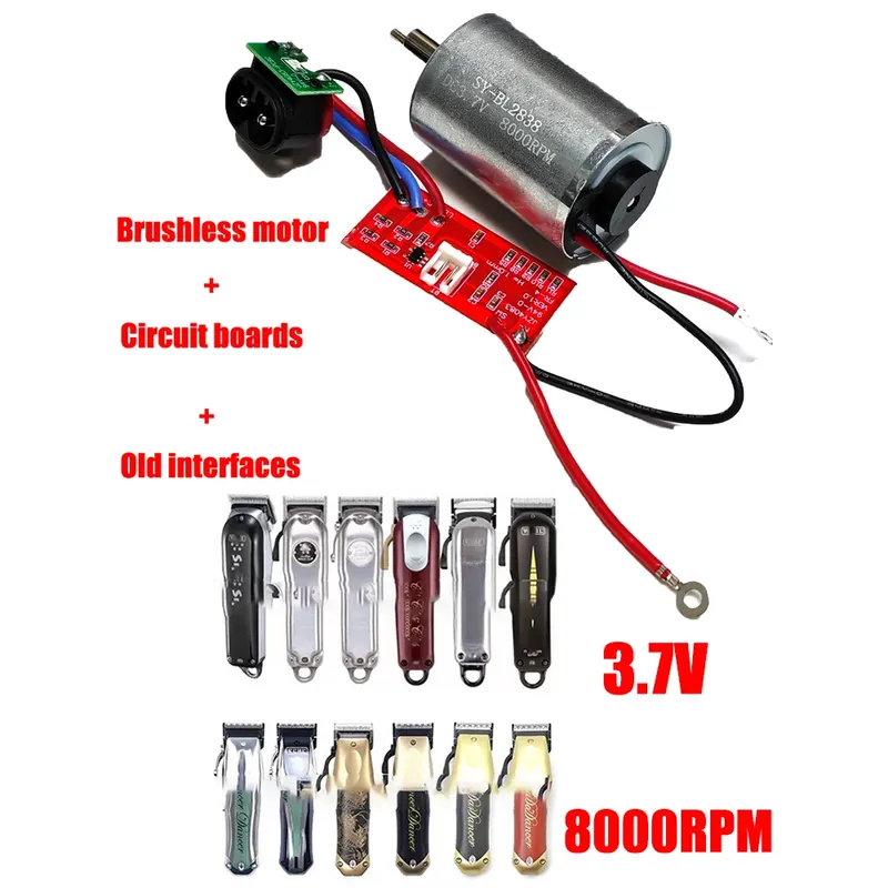 3,7 V 8000 U/min Bürstenloser Motor Platine für Herren Professionelle Haarschneidemaschinen Wahl 8148/8591/8504/1919/8509 Trimmerzubehör