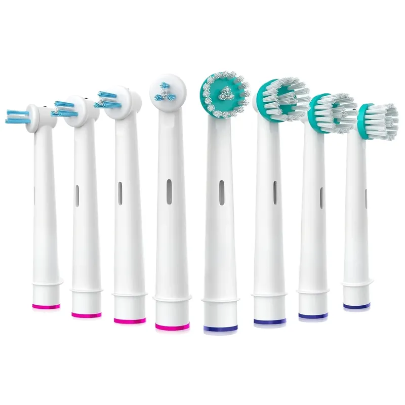 Ersatzbürstenköpfe für OralB Professional Ortho & Power Tip, kompatibler kieferorthopädischer elektrischer Zahnbürstenkopf