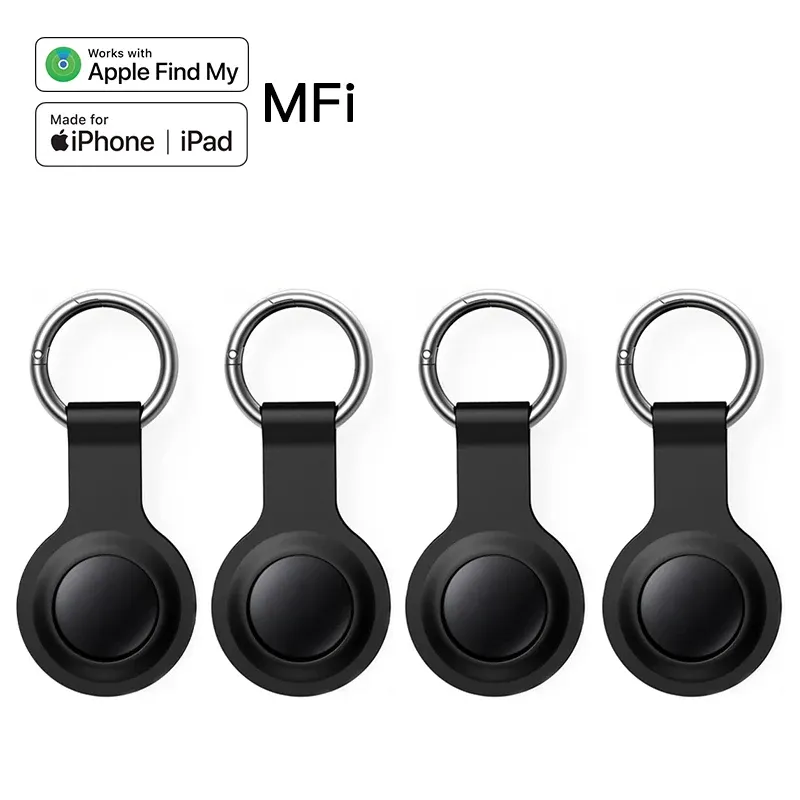 1/4 Silikon-Set Anti-Verlust-Tracker Fernfinder für Apple Find My Voice Locate Keys Bag Toys Smart Tag für IOS iPhone