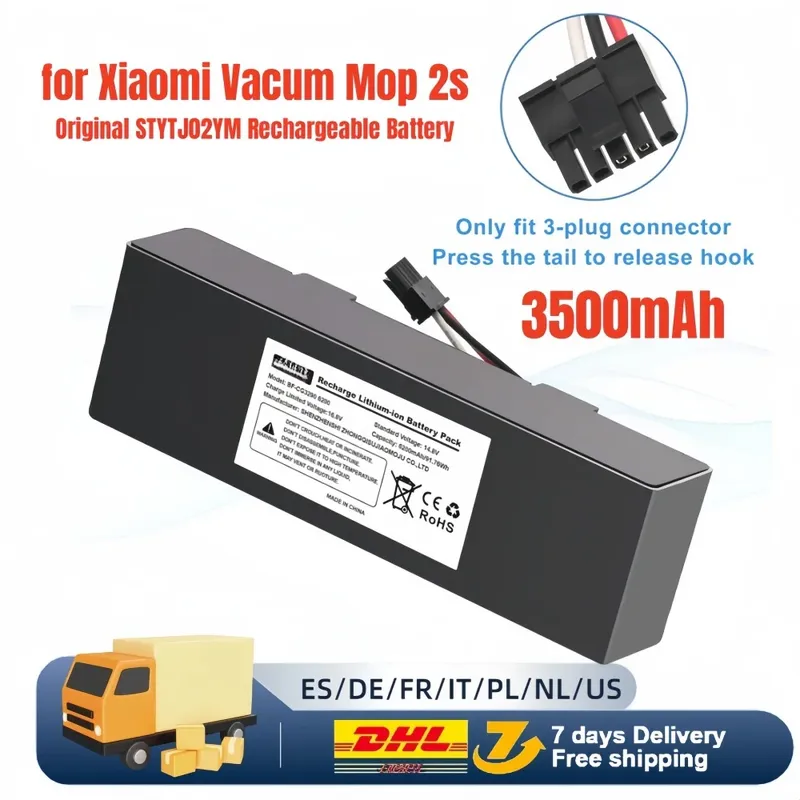 Mi Robot Vacuum-Mop 2S STYTJ02YM 3500 mAh Akku 14,4 V für Xiaomi Mijia LDS Staubsauger, Mi Robot Vacuum-Mop P, Conga 3290 3390