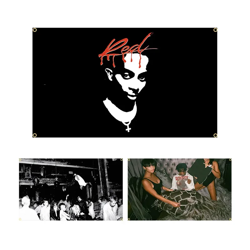 90X150CM Playboi I Am Music Carti Die Lit Music Art Flag Tapisserie Wandbehang Schlafzimmer Bar Moderne Banner Ästhetische Raumdekoration