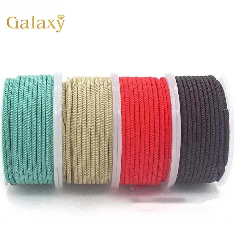 Hochwertige 2 mm 2,5 mm 3 mm Nylonfaden-Schnur für die Herstellung von DIY-Quasten, geflochtenes Armband, Halskette, handgefertigtes Bastelzubehör