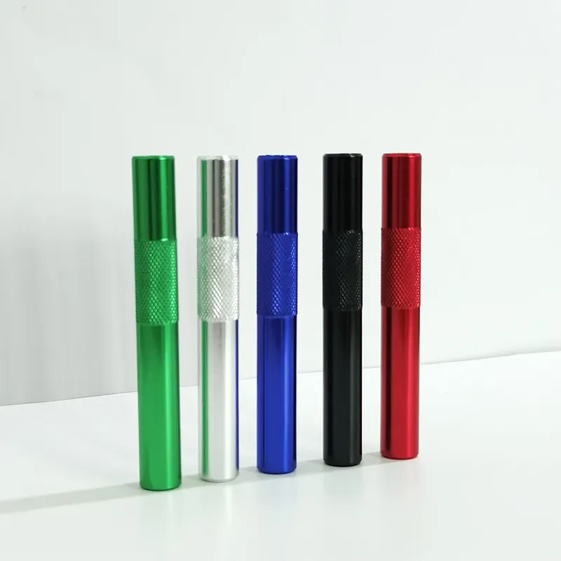 1 Stück 5 Stück hochwertiges Aluminiumlegierungsrohr Metallstroh cooles Gadget für Männer tragbar Mehrzweck