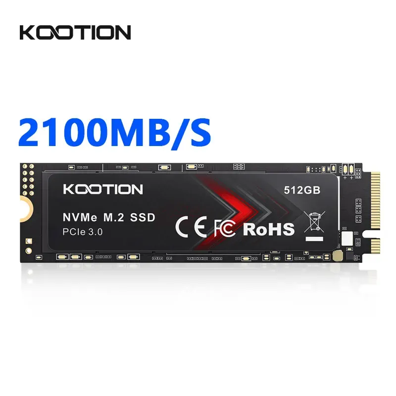 KOOTION X15Lite SSD NVMe M2 1 TB 512 GB 256 GB Nvme M2 SSD M.2 2280 PCIe 3,0 x 4 interne Solid State Drives Disk für Laptop Desktop
