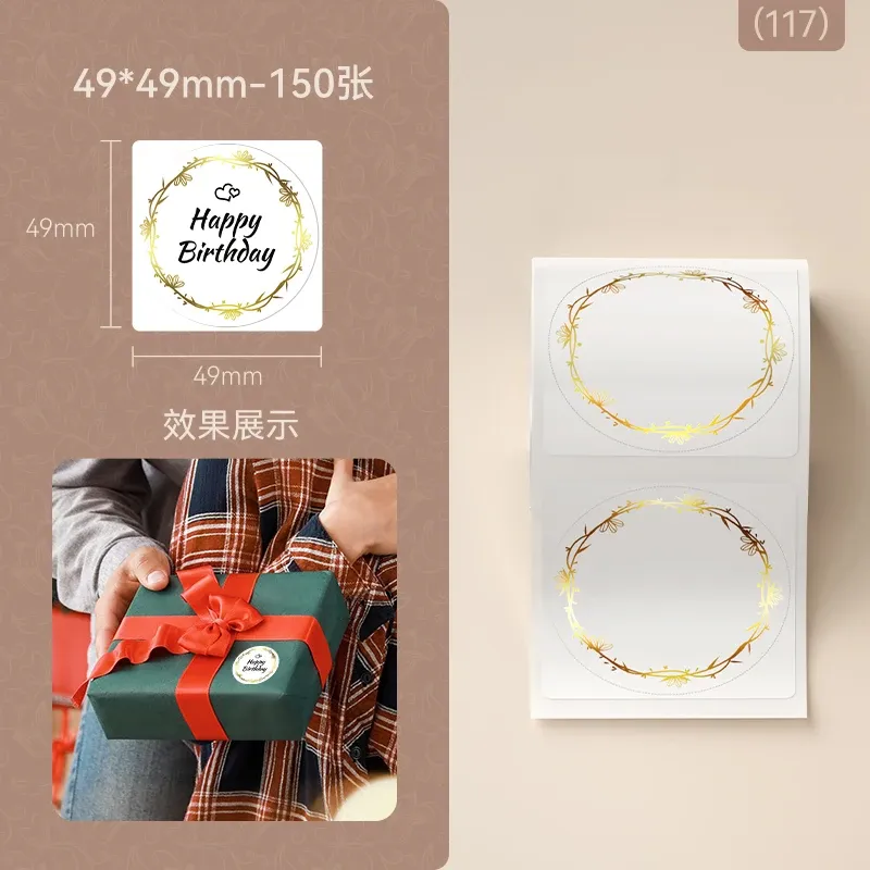 Original Niimbot B21/B3S/B31/B1/B203 Farbe Transparent MERRY Weihnachten Label Kabel Preisschild Geschenk Festival Dekorativ