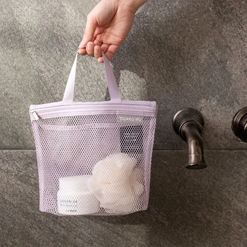 Tragbare Make-up-Tasche, wasserdichte Badetasche aus Netzstoff, Sporttasche, diverse Aufbewahrungstasche, Reise-Kulturtasche