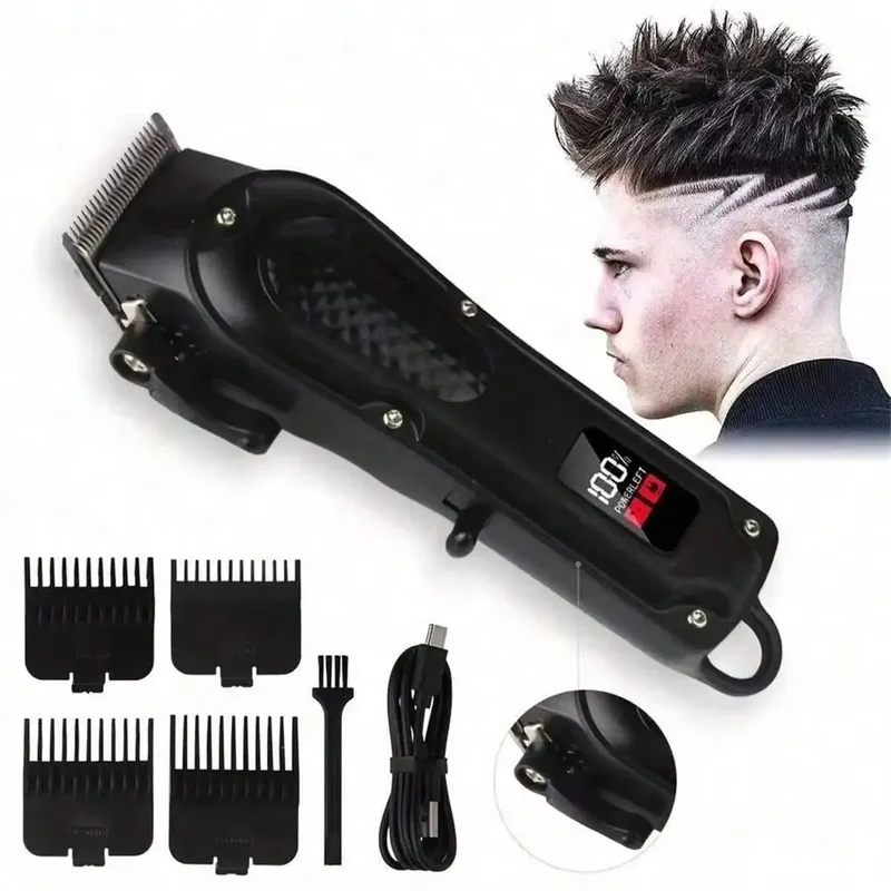 Professioneller wiederaufladbarer USB-Haarschneider und Bartschneider, kabellos, ideales Geschenk für Männer