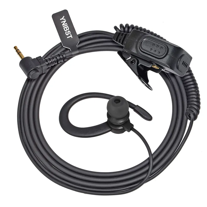 1-poliger Ohrhörer, kompatibel mit Motorola TLKR-T60 T61 T62 T80 T81 T82 T-92 H2O T80 Extreme T82 Extreme, Headset PTT mit Mikrofon