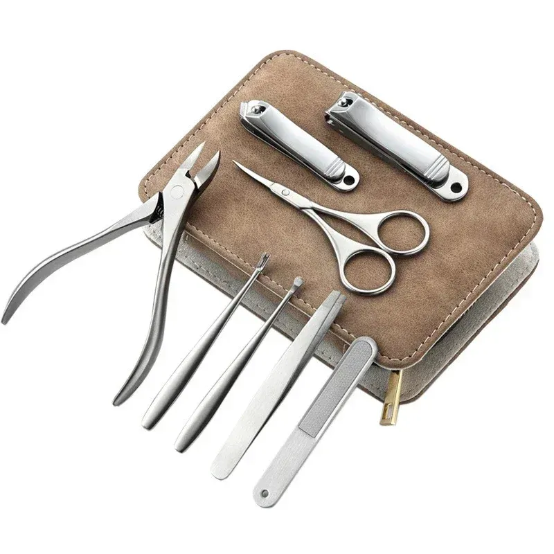 8/12 stücke Professionelle Maniküre Kit Edelstahl Nagel Pflege Kit Zehennagel Nagel Cutter Reise Pediküre Werkzeug Für Frauen & männer - 9.21 EUR