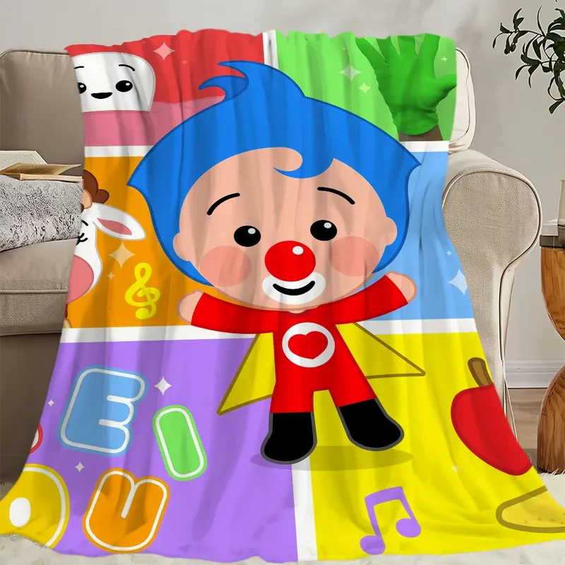 Niedliche P-Plim-Decke, bequeme, hautfreundliche, weiche Decke für Sofa, Wohnzimmer, Bett, Schlafzimmer, geeignet für Reisen und Geschenke