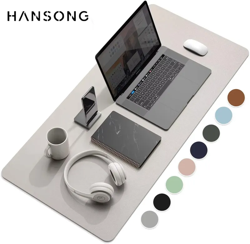 Große Größe Büro Computer Schreibtisch Schutz Matte PU Leder Wasserdicht Rutschfeste Maus Pad Desktop Tastatur Schreibtisch Pad Gaming Mousepad