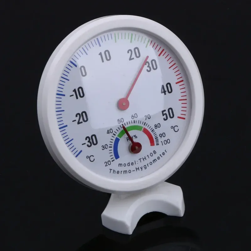 Mini-Lockenförmige analoge Hygrometer-Feuchtigkeitsuhr -30–50 Grad Celsius für Gärten, Terrassen, Thermometer-Hygrometer