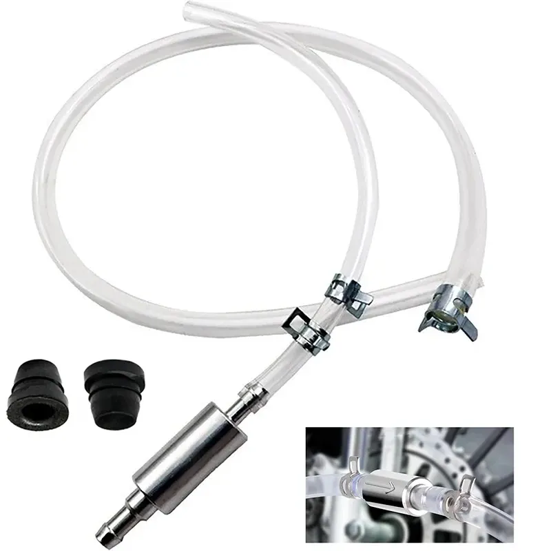 1PCS Bremsflüssigkeitsentlüftungsschlauch mit Einweg-Rückschlagventil Auto Auto Fahrzeug Motorrad Bremse Kupplung Entlüftungsschlauch Rohr Kit