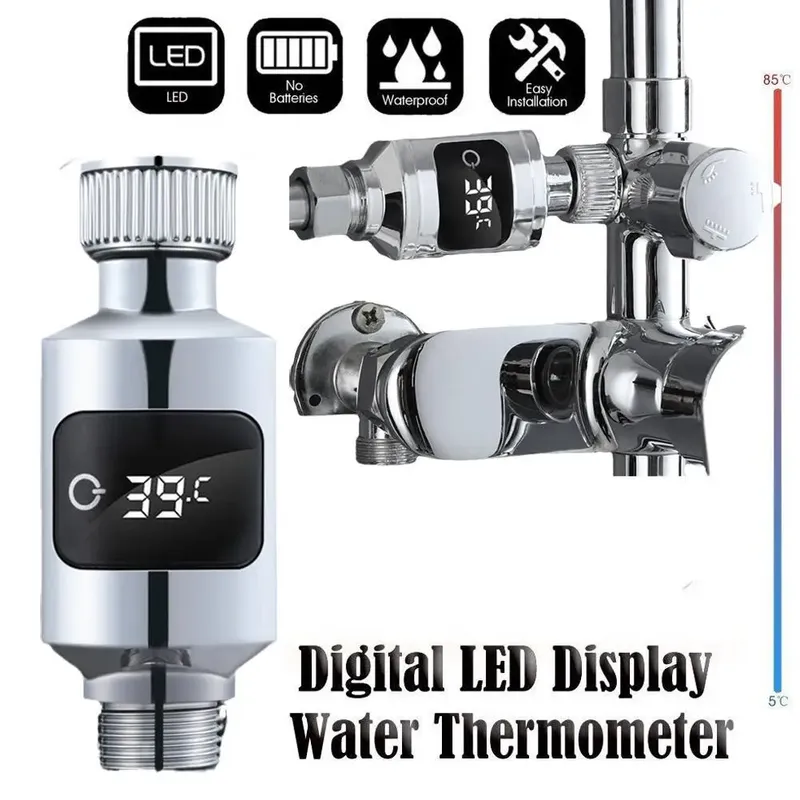 LED Baby Badethermometer Echtzeit Digitaler Wassertemperaturmonitor Wasserdichtes Badewannenthermometer mit schnellem Lesen