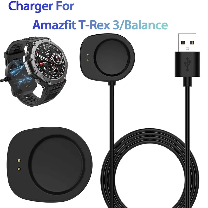 Ladegerät Für Amazfit T-Rex 3/Balance USB smartwatch Ladestation Dock Ständer Kabel Magnetische Kabel Ladung