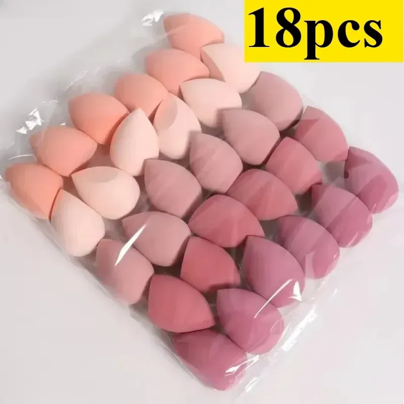 4/7/18-teiliges Make-up-Schwamm-Set, geeignet für flüssige BB-Creme-Puder-Anwendung, Make-up, Ei, trocken, nass, Dual-Use-Puderquaste, Mädchen