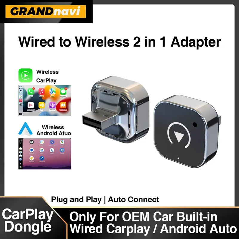 Neue Drahtlose CarPlay Android Auto Adapter USB Dongle Smart Mini Box Plug Und Play Universal Für VW Toyota Nissan Honda Ford Benz