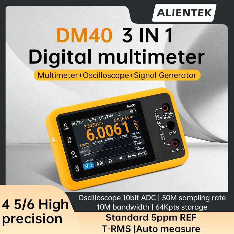 ALIENTEK DM40 Digitalmultimeter Oszilloskop Signalgenerator 3 in 1 50M Abtastrate Spannung Diode Handheld Automotive Tools